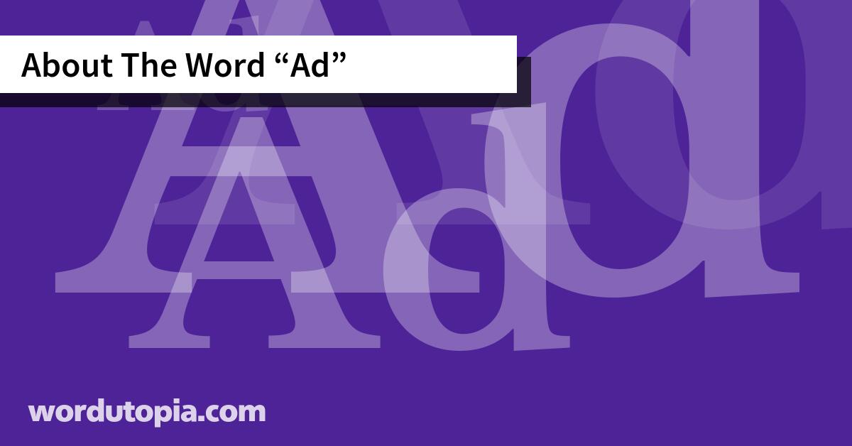 About The Word Ad