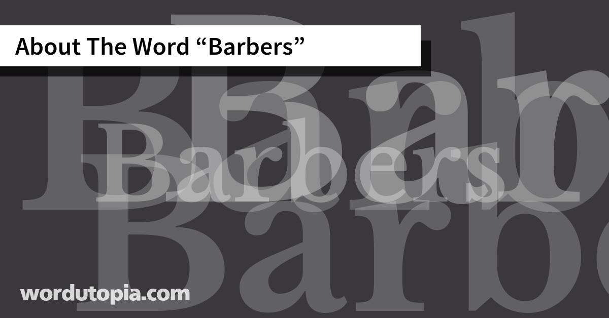 About The Word Barbers