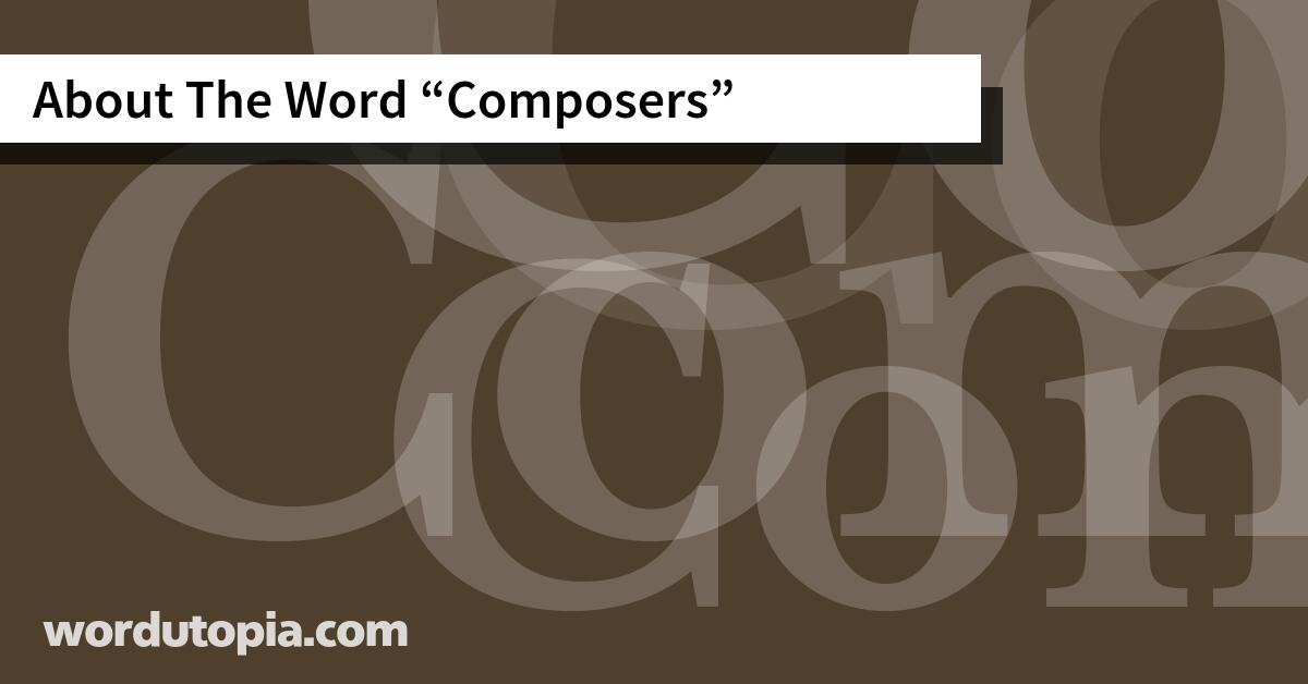 About The Word Composers