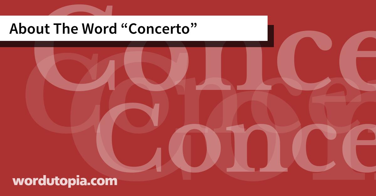 About The Word Concerto