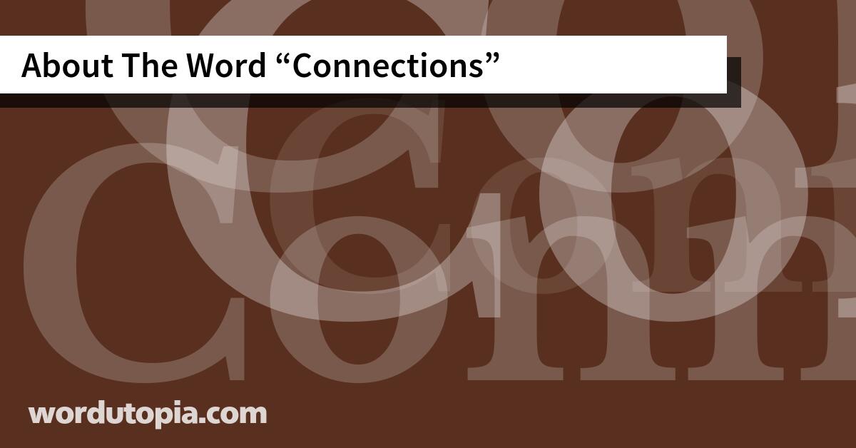 About The Word Connections