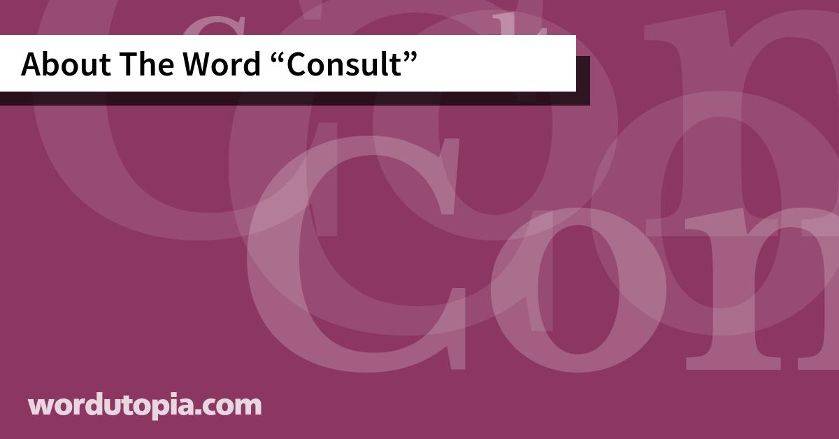 About The Word Consult