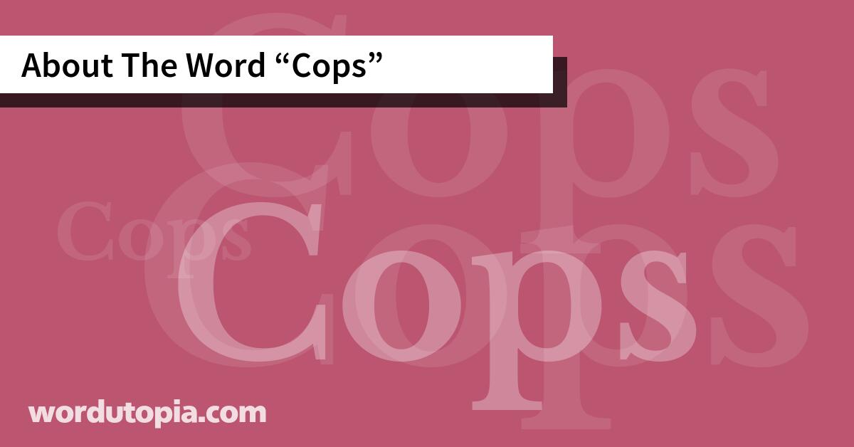 About The Word Cops