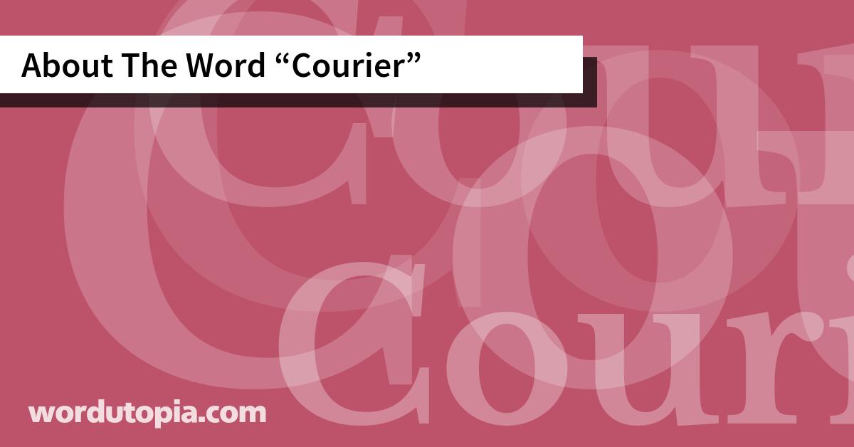 About The Word Courier