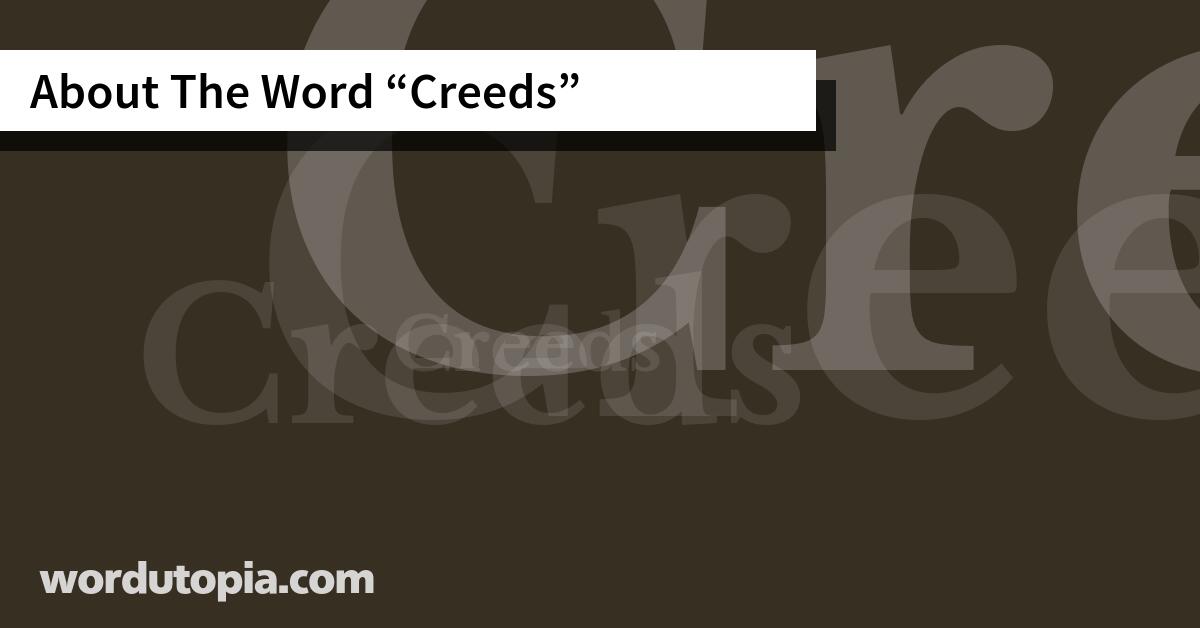 About The Word Creeds