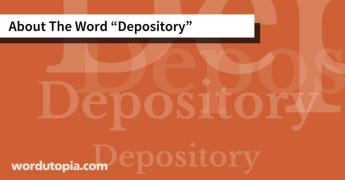 About The Word Depository