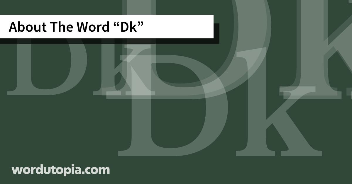 About The Word Dk