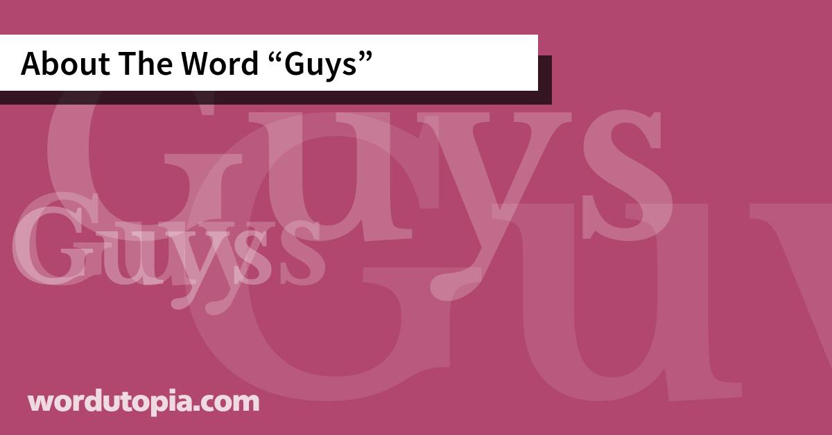 About The Word Guys