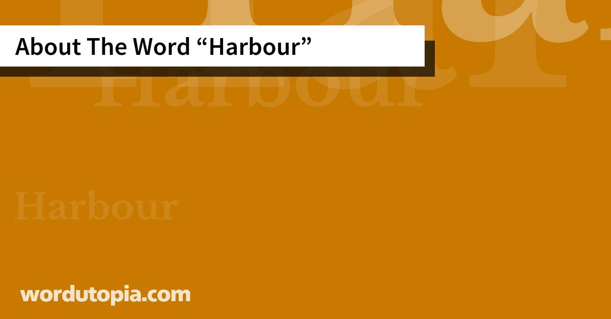 About The Word Harbour
