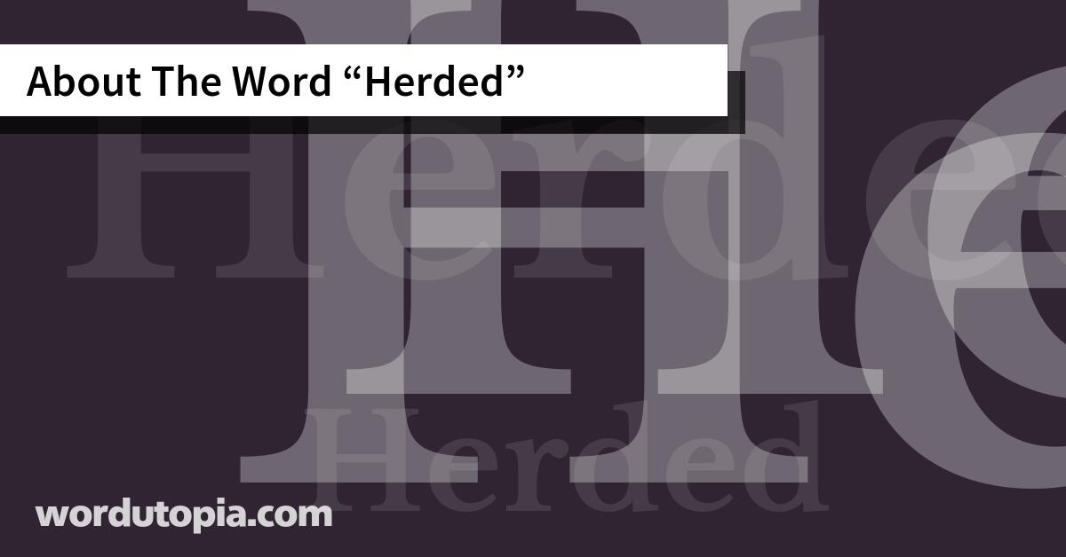 About The Word Herded