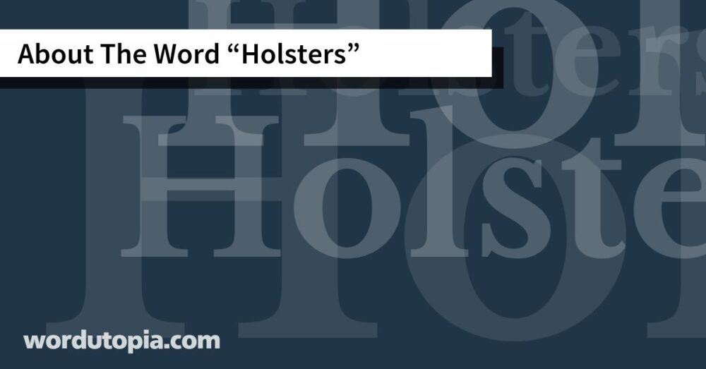 About The Word Holsters