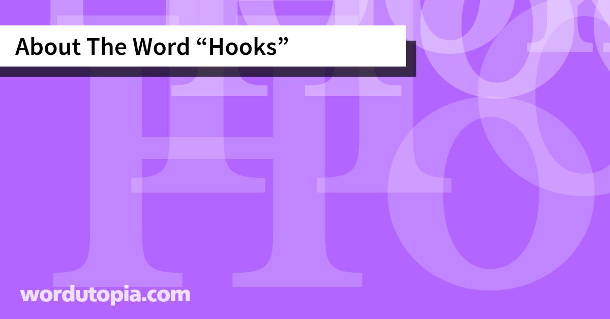 About The Word Hooks