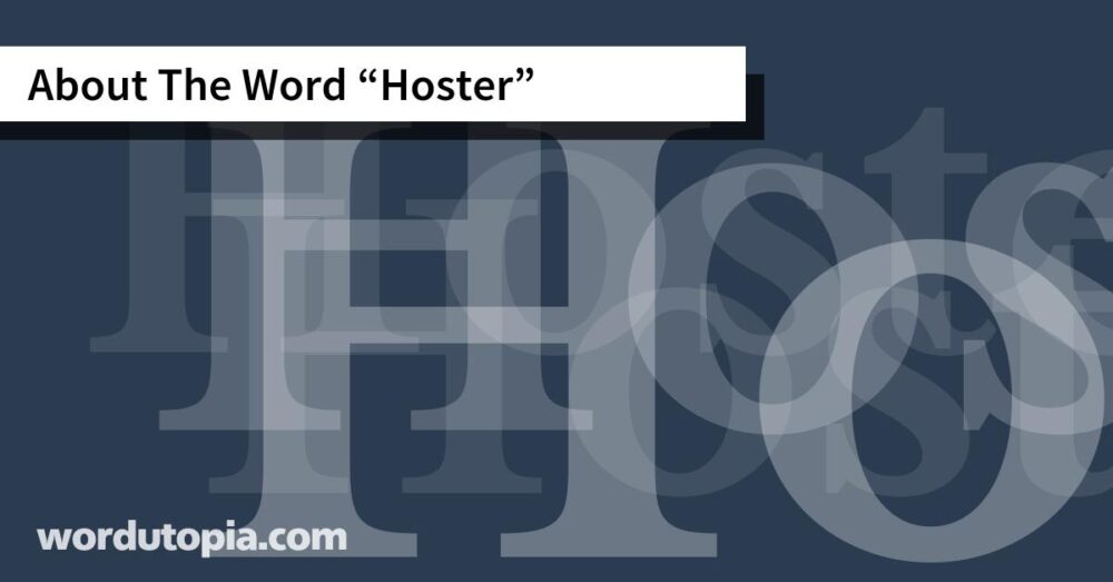 About The Word Hoster