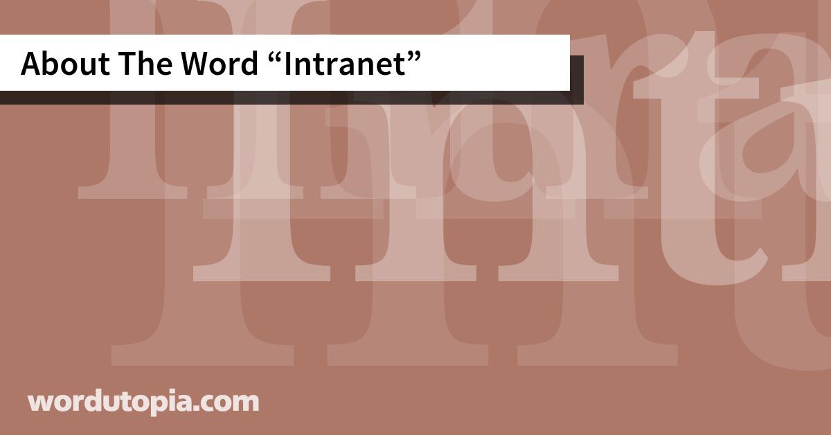 About The Word Intranet