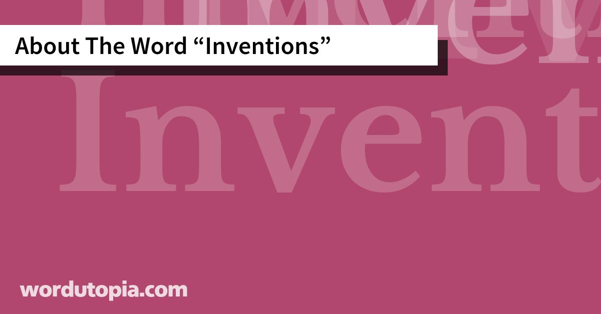 About The Word Inventions