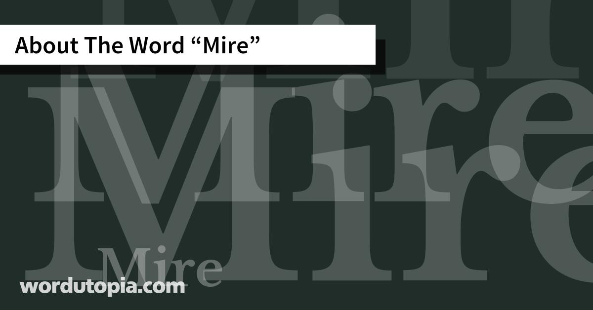 About The Word Mire