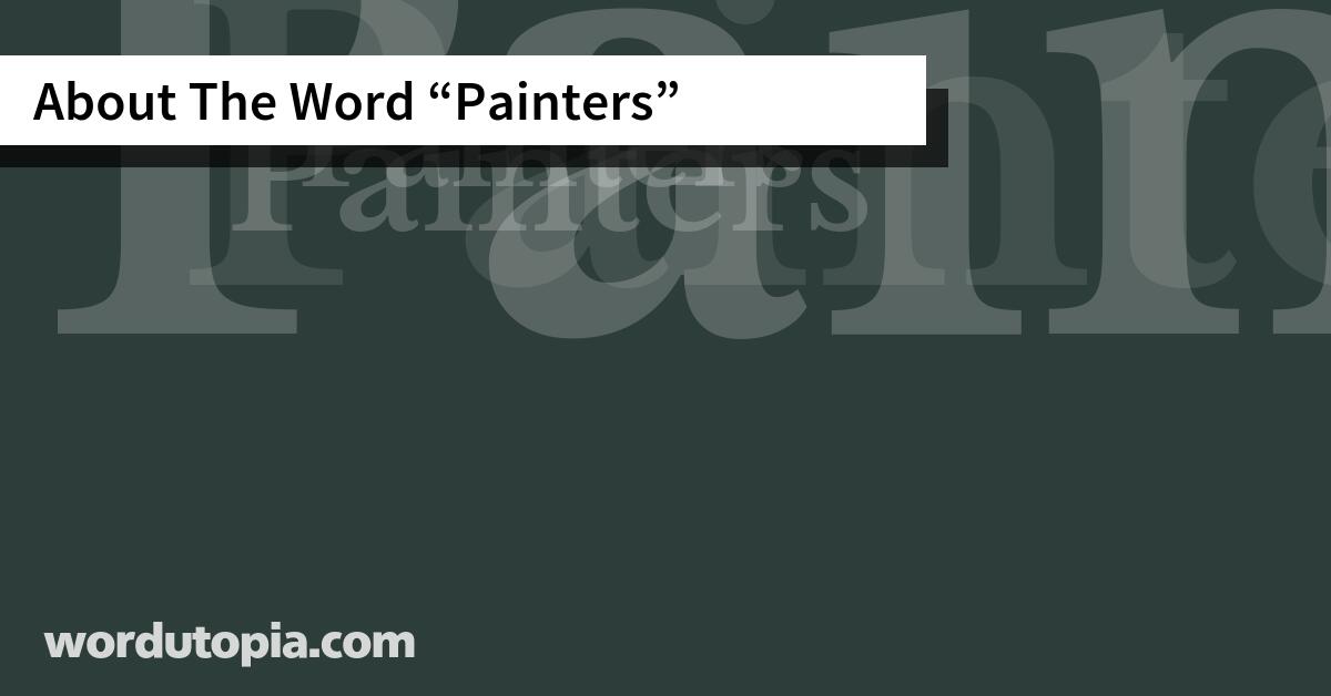About The Word Painters