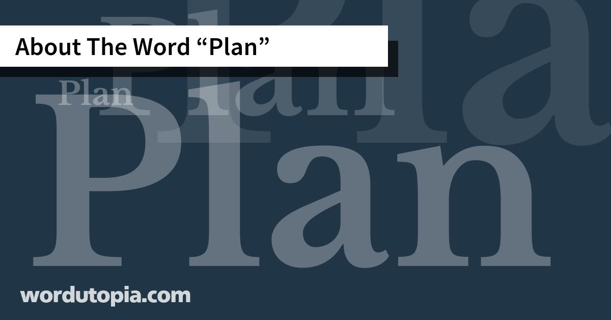 About The Word Plan