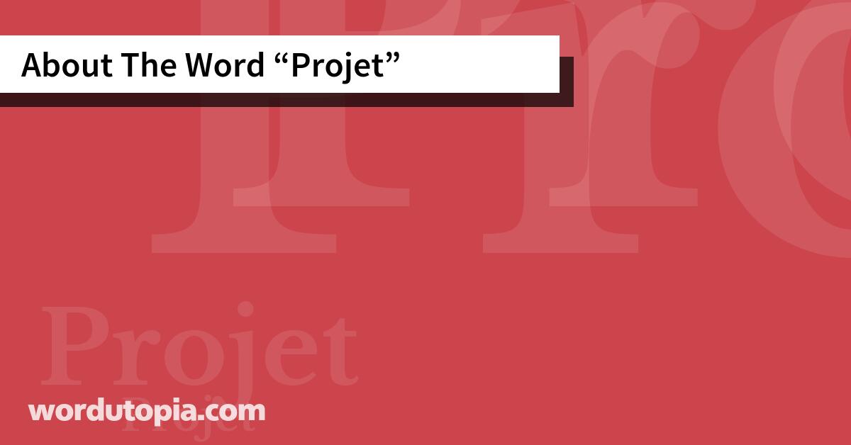 About The Word Projet