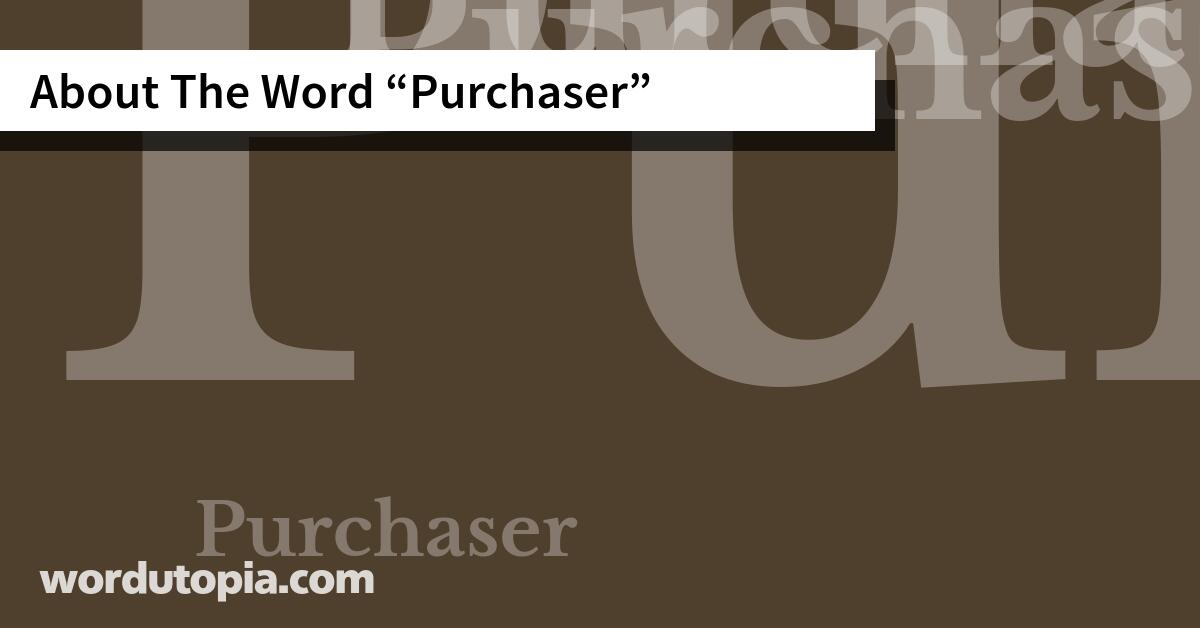 About The Word Purchaser