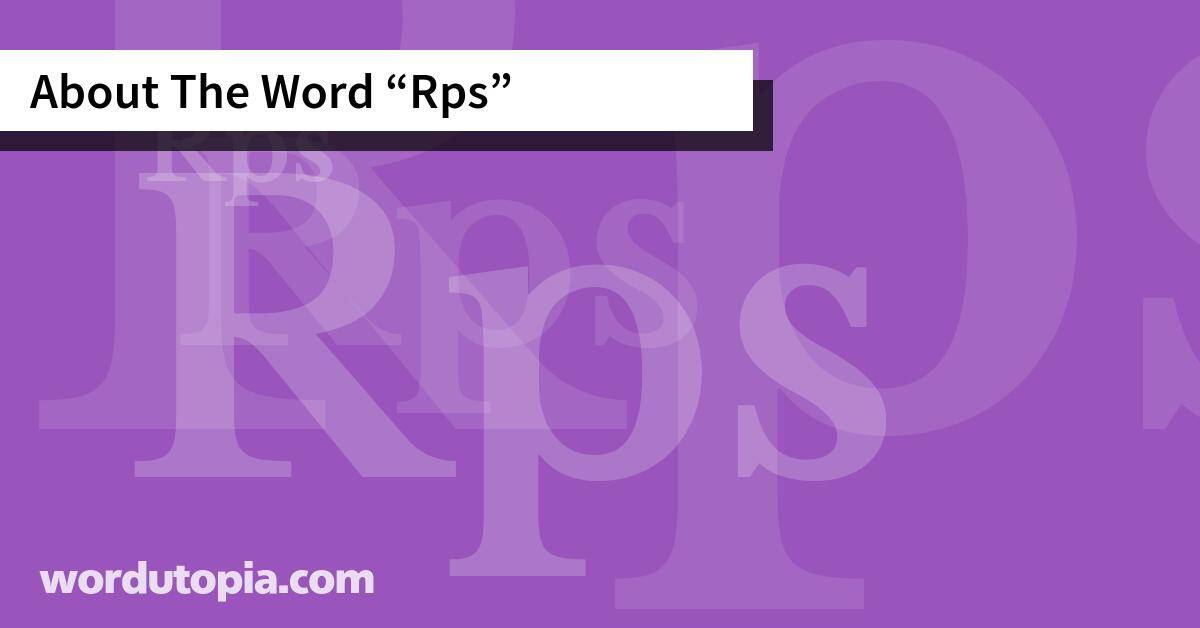 About The Word Rps