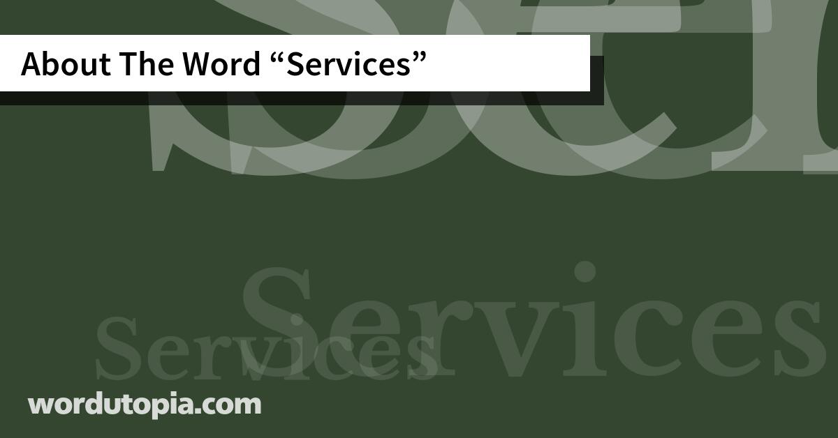 About The Word Services