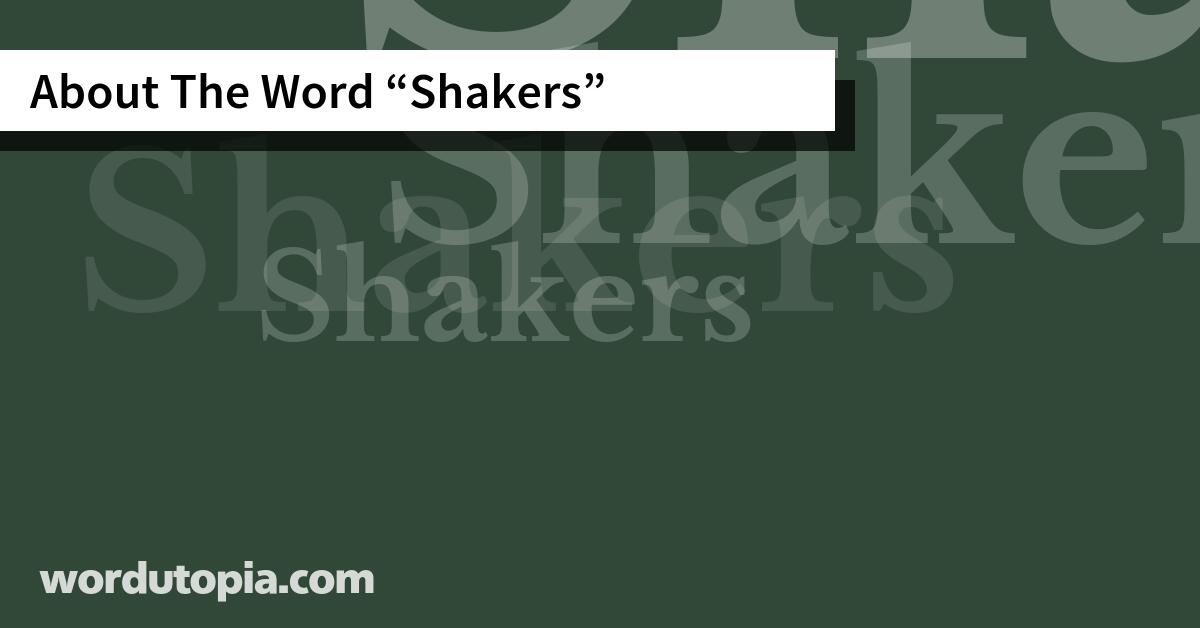 About The Word Shakers