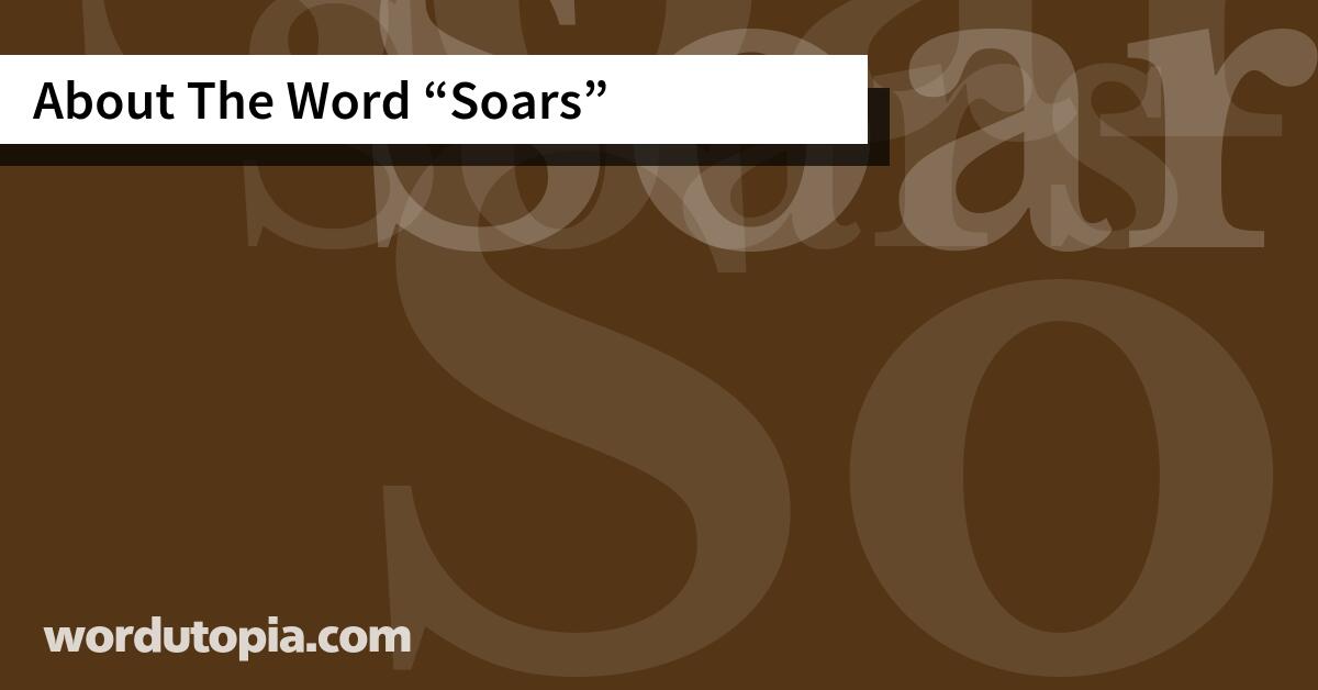 About The Word Soars