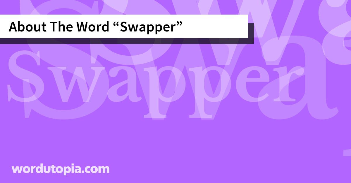 About The Word Swapper