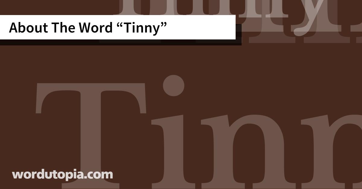 About The Word Tinny