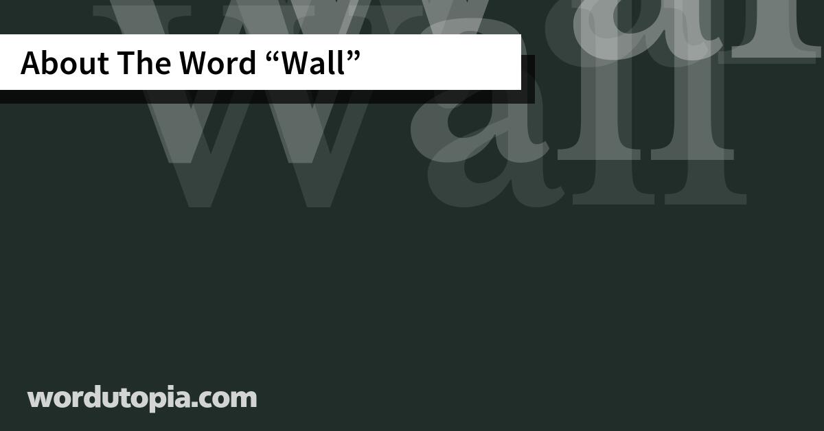 About The Word Wall