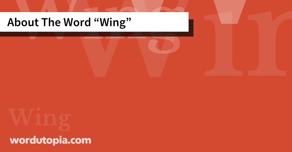 About The Word Wing
