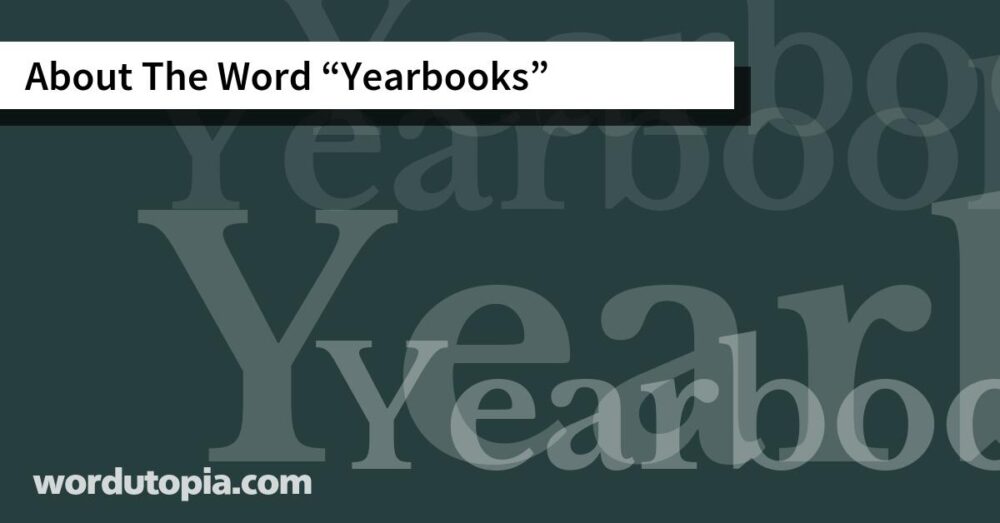 About The Word Yearbooks