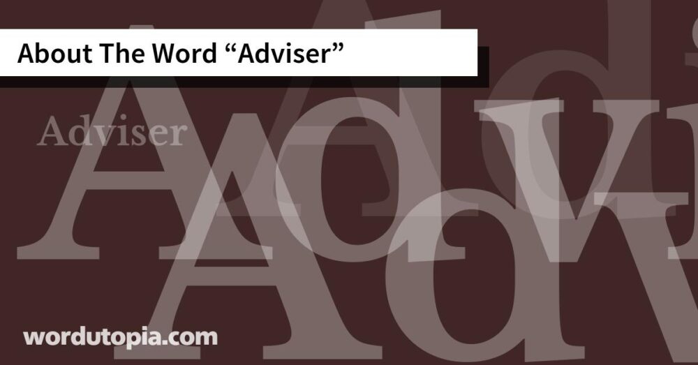 About The Word Adviser