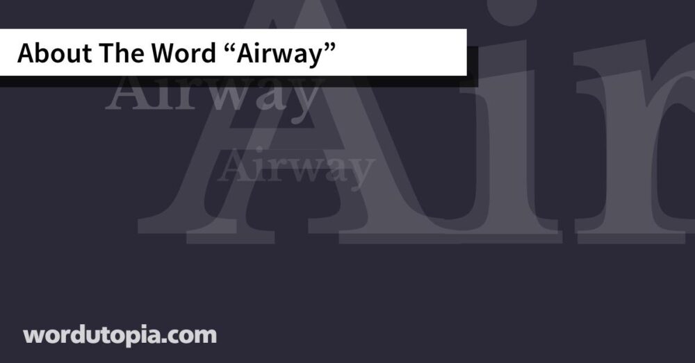 About The Word Airway