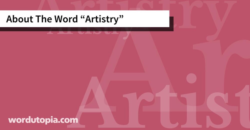About The Word Artistry