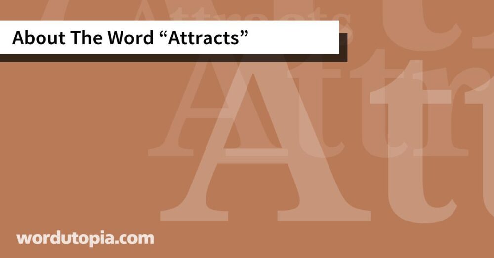 About The Word Attracts