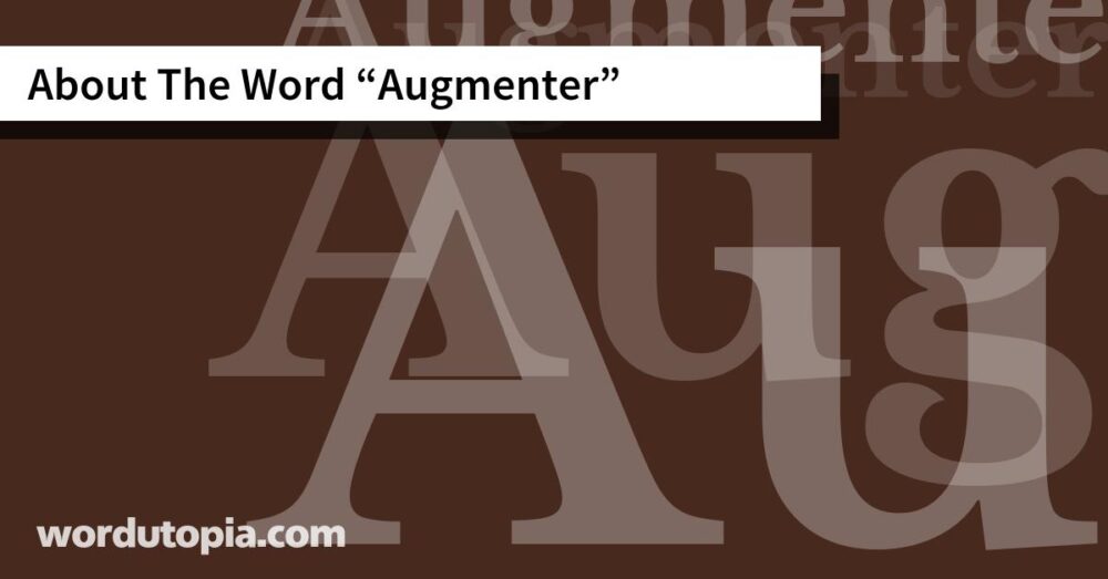 About The Word Augmenter