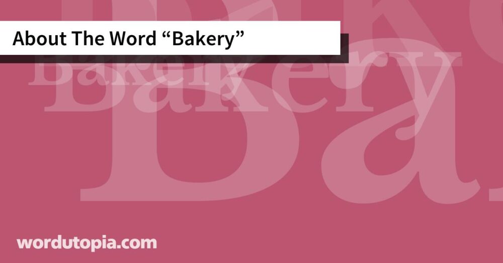 About The Word Bakery