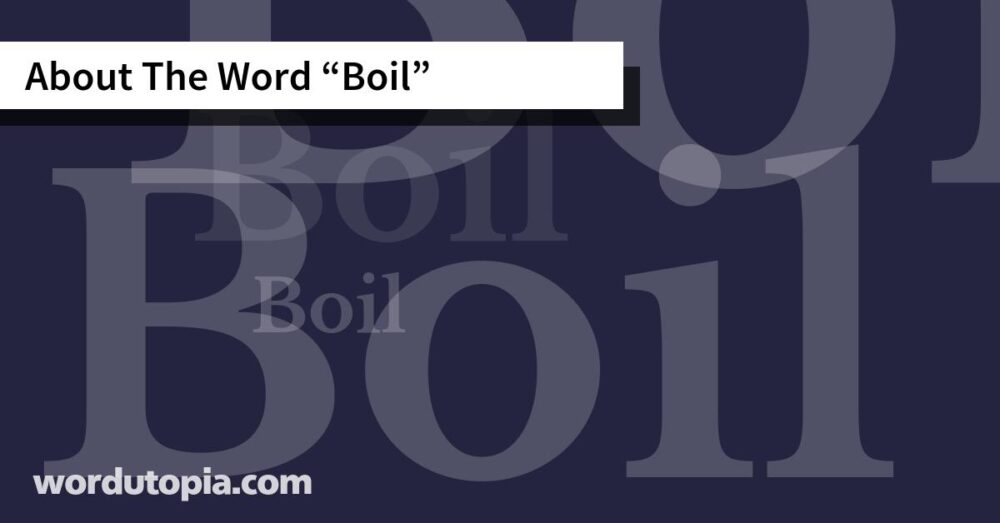 About The Word Boil