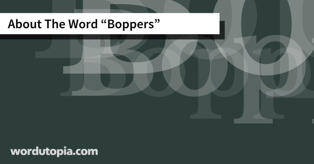 About The Word Boppers