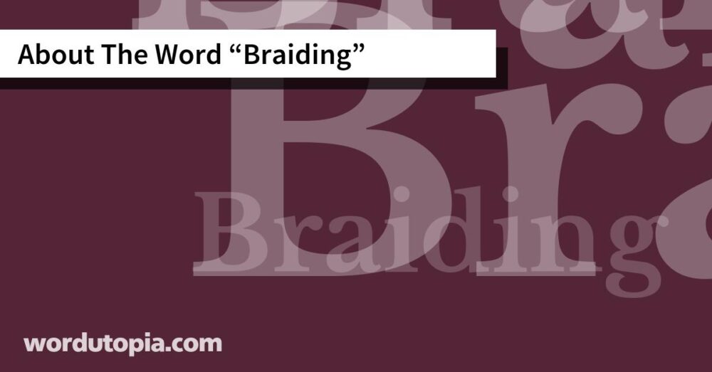 About The Word Braiding