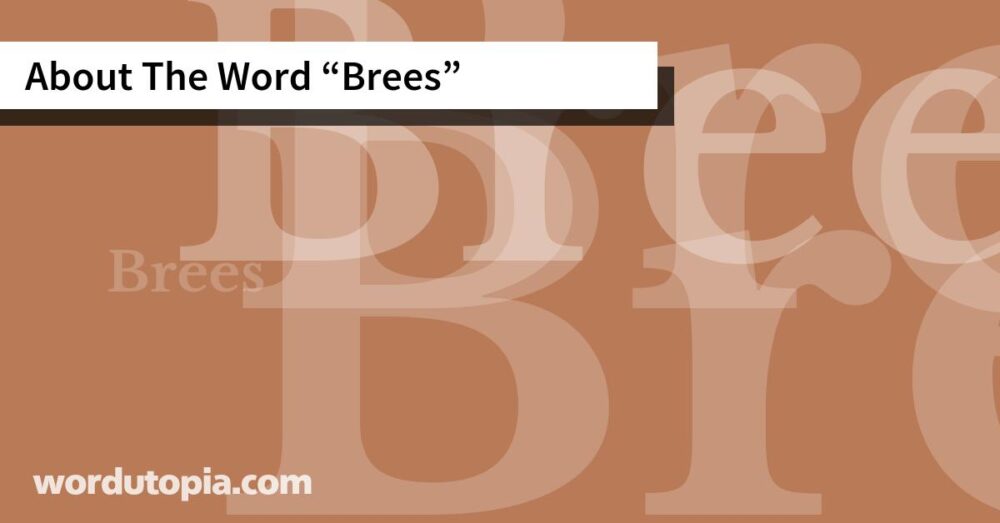 About The Word Brees