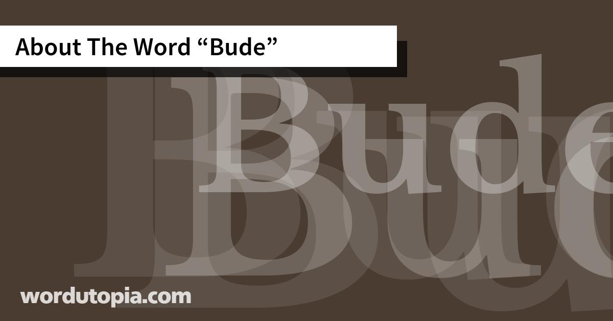 About The Word Bude
