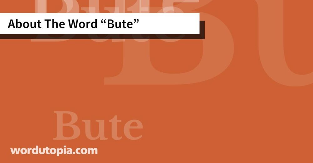 About The Word Bute