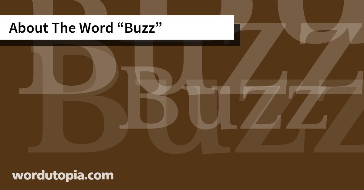 About The Word Buzz