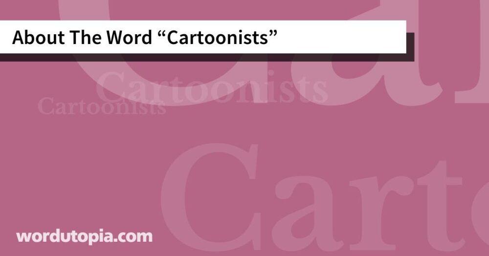 About The Word Cartoonists