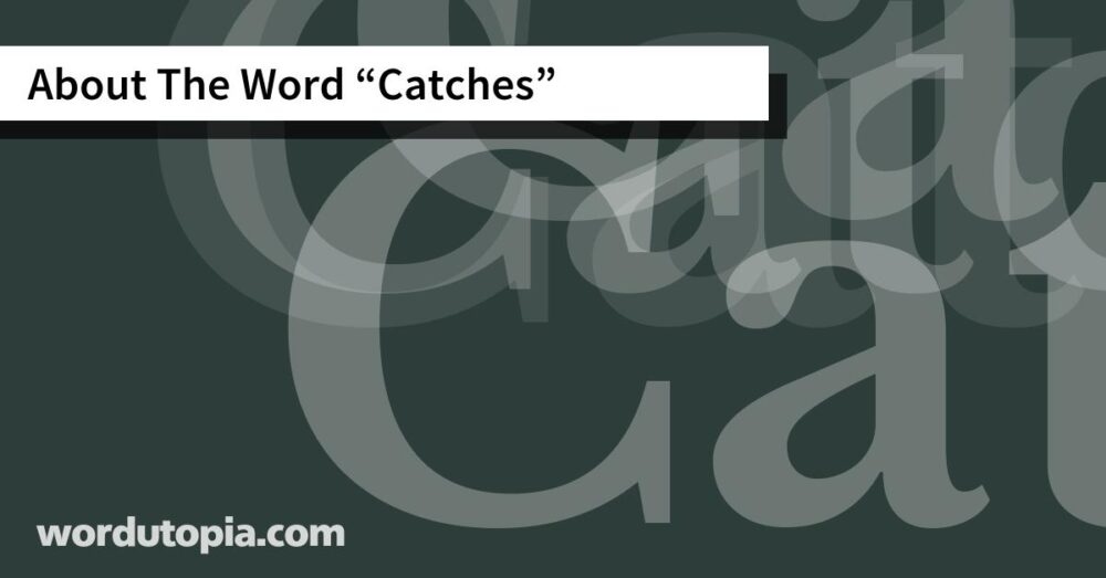 About The Word Catches