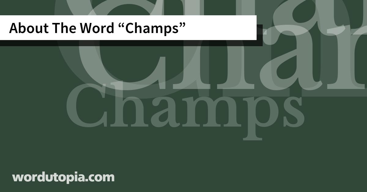 About The Word Champs