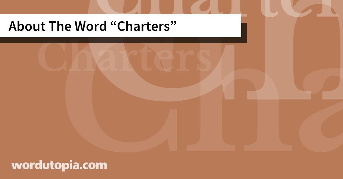 About The Word Charters
